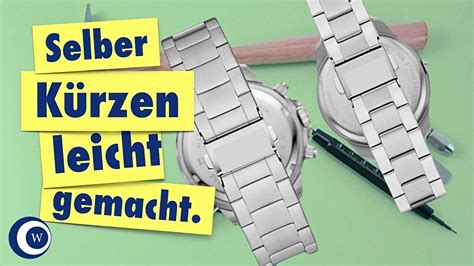 Uhrenarmband richtig kürzen .